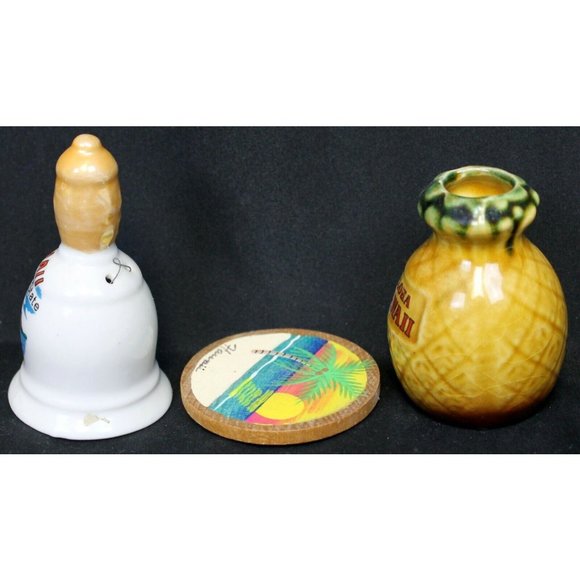 3 Hawaii Mini Souvenirs Magnet Sunset Pineapple Vase 50th State Bell Travel USA - Picture 2 of 9